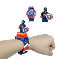 【HOT】 iron Man electronic watch Blocks Assemble Creativity Boy toy