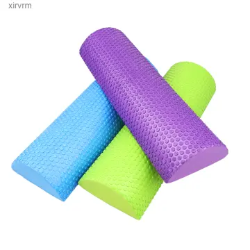 High Density Long Yoga Block With Half Round EVA Massage Foam