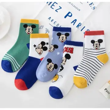 Disney Baby Mickey Mouse 6 Pairs Socks Infant Boys Blue Ages 12-18