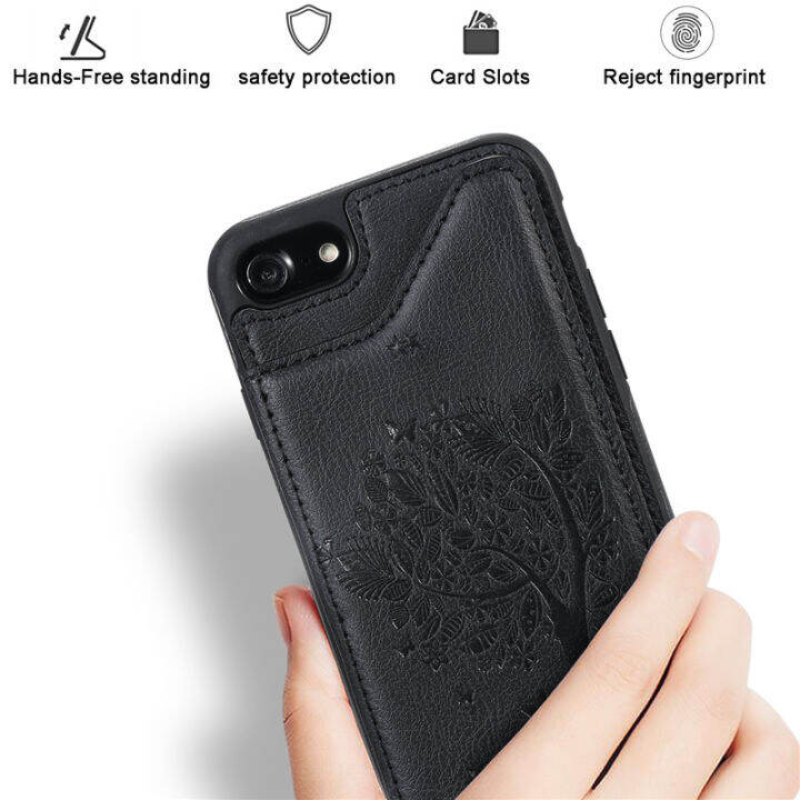 fashion2023embossed-พลิกซองหนังสำหรับ-13-pro-12-11-x-xr-xs-max-se-2020-8-7-6-6วินาทีบวกบัตรกระเป๋าสตางค์ปกหลังกรณีศัพท์-c-oque