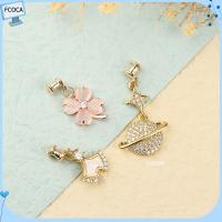 FCOCA โลหะผสม เครื่องประดับ Charms ตกแต่งโลก สายนาฬิกาตกแต่งเล็บ สายนาฬิกาเครื่องประดับ สร้อยข้อมือซิลิโคน Charms สำหรับ Apple Watch