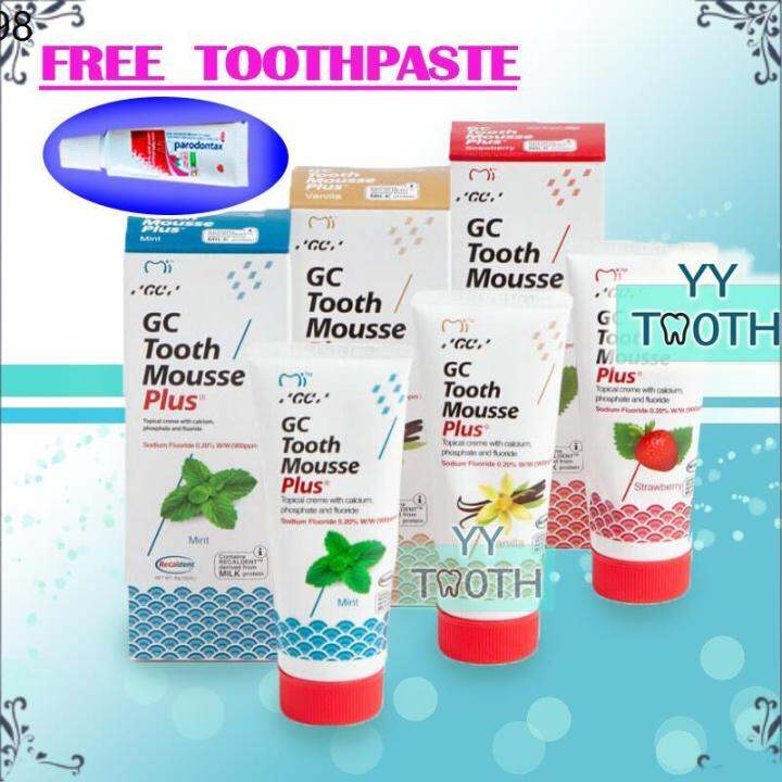 【100 Authentic 】 ★GC Toothmousse PLUS+ Fluoride (Ready stock) tooth