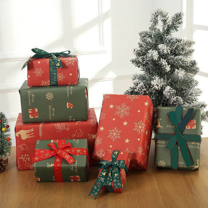 Elk Design Gift Wrap Christmas Wrapping Paper Set Festive Xmas Designs