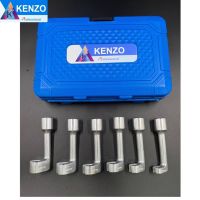 TOOLS KENZO ชุดลูกบล็อกขันท่อหัวฉีดน้ำมันดีเซล  ขนาด 1/2 (4 หุน) ( 6 ตัวชุด 12 14 16 17 18 19) ยี่ห้อ KENZOS