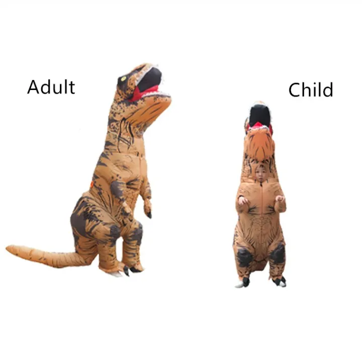 Jurassic World Inflatable Dinosaur T Rex Costume Suit Air Fan Blow Up