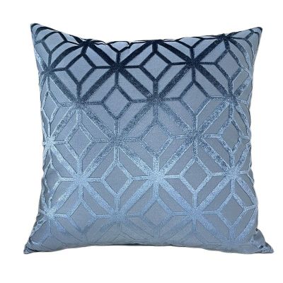 ✌☫ Luxury European Solid Jacquard Geometric Cushion Cover Sofa Decorative Cutting Velvet Throw Pillowcase Pillow Coverfrom Factory