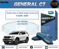 BENDIX GCT ผ้าเบรค (หน้า-หลัง) Isuzu Mu-X 2WD 4WD 1.9/2.5/3.0 ปี 2016-2019 อีซูซุ มิวเอ็กซ์