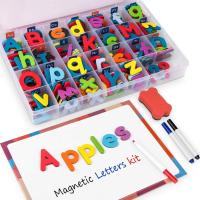 Magnetic Letters 10/26 Pcs Uppercase Lowercase Foam Alphabet ABC Magnets For Fridge Refrigerator Educational Learning Toys Set