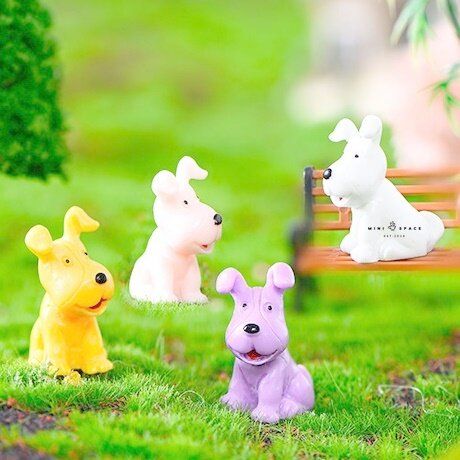 ตุ๊กตาน้องหมา-4-สี-ตุ๊กตาน้องตกแต่งกระถาง-ตุ๊กตาน้องหมาจัดสวนสวย-เลือกแบบ