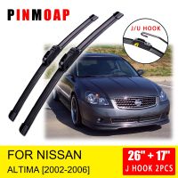 For Nissan Altima 2002 2003 2004 2005 2006 Front Wiper Blades Brushes Cutter Accessories U J Hook