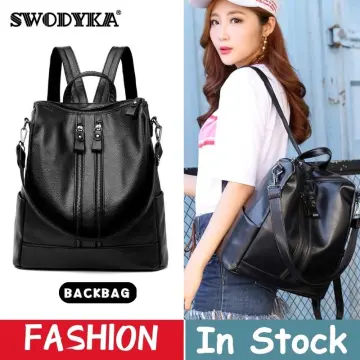 Korean Style Waterproof Backpack, Black