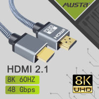 Musta 2.1สายเคเบิลความเร็วสูง (1/1.5/2/3M) สาย HDMI 4K 120HZ