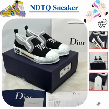 Giày rep 11 chính hãng Loafer Dior màu đen họa tiết Monogram