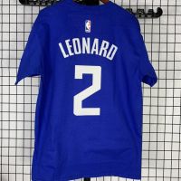 American Leonard 2 clippers basketball training short sleeve T-shirt male summer cotton in xinjiang Tibet designed chain]