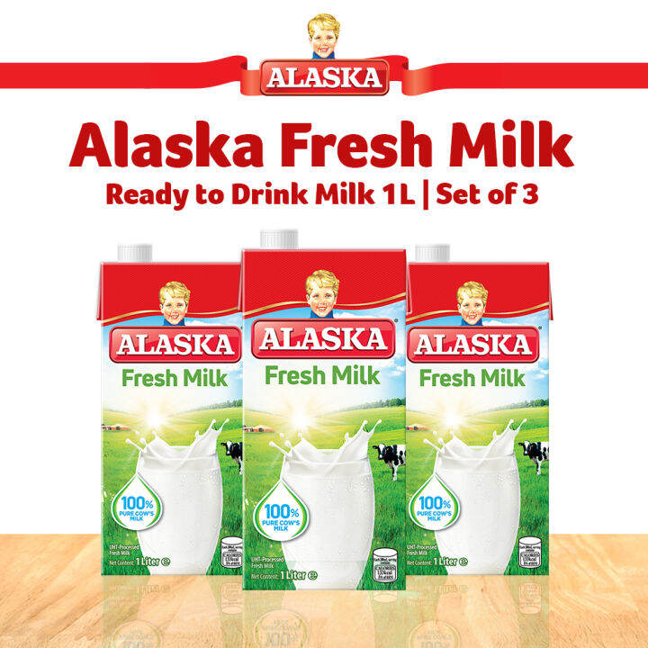 Alaska Fresh Milk 1L Set of 3 Lazada PH
