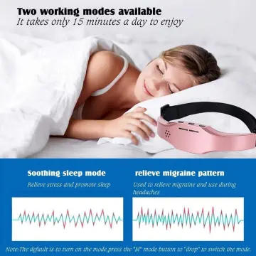 EMS Head Massager Brain Relaxation Migraine Headache Relief Sleeping Aid  Device