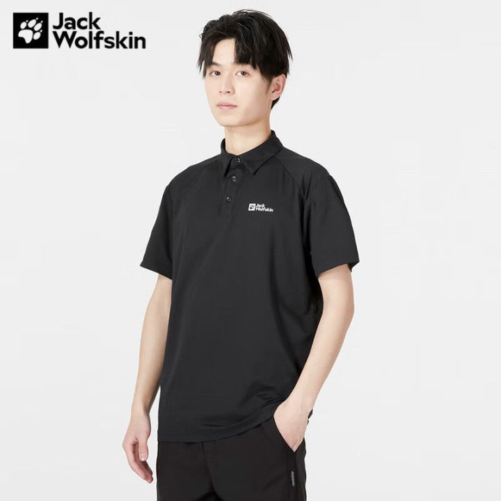 jack-wolfskin-jackwolfskin-wolf-claw-t-shirt-polo-shirt-male-23-spring-and-summer-new-outdoor-breathable-moisture-absorption-short-sleeve-5823331