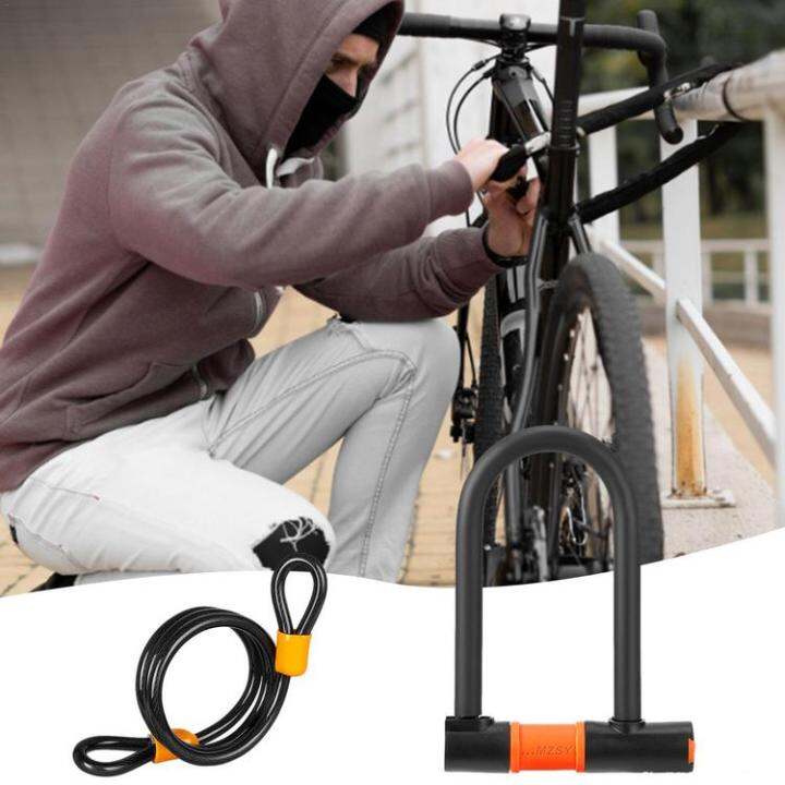 Bicycle U Lock Mountain Bike AntiTheft Lock DiscType Lock Cylinder