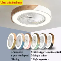 Nordic Ceilling Fan Lamp LED Lighting Dimmable With App/Remote Control Living Dining Room Bedroom Indoor Home Decor 110V/220V Exhaust Fans