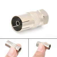 [Rondaful]1PC F Type Male Plug To Coax RF Aerial Plug Female Cable Antenna Adapter Connector