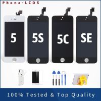 LCD Screen For iPhone 5 5S 5C SE 2016 Display Full Assembly Touch Digitizer Replacement AAA No Dead Pixesl Tools Kit TPU Case