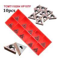 Yingke 10ชิ้น Vp15tf Tcmt110204/Tcmt21.51 Vp15tf ใส่คาร์ไบด์ Cnc ตัวยึดเครื่องกลึงโลหะใบมีด