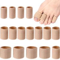 △ 16pcs Corn Pad Sleeve Calluses Fingers Foot Care Protector Soft Gel Anti Slip Toe Cushion Tube Day Night Portable Mixed Size