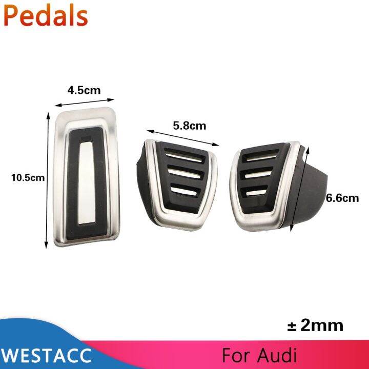 แป้นเหยียบรถยนต์สำหรับ-a3-audi-8v-q2-sq2-q3-s1-s3-rs3-rs-q3-tt-lhd-ตัวเร่งชุดอุปกรณ์เสริมกล้อง-gopro-ฝาครอบเหยียบวางคลัตช์เบรกแก๊ส