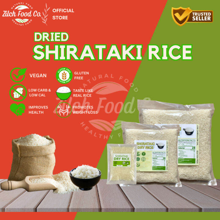 Zilch Dried Shirataki Rice Low Carb Good Source of Fiber Rice