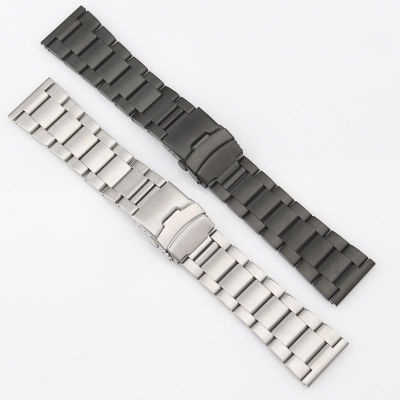 High Quality 22 24 26mm Stainless steel Watchband For Casio Tag Heuer Citizen Men Watch Strap Wrist Bracelet Silver Black Luxury