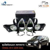 ไฟตัดหมอก ชุดไฟตัดหมอก  HONDA CR-V 2005-2006 ยี่ห้อ INFINITE อุปกรณ์ครบชุด LG CLUB