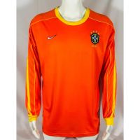 ¤ 1998 Brazilian goalkeeper Jersey Ready Stock Retro long sleeved Shirt FC Embroidered jerseys printed any nameset S XXL