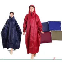 Áo mưa cánh dơi cao cấp, Áo mưa xẻ tà vải dù cao cấp dành cho 1 người chống thấm nước dùng được cho cả nam và nữ