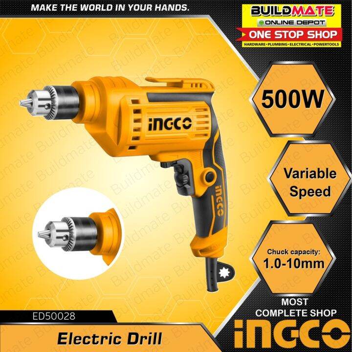 INGCO Electric Drill 500W ED50028 •BUILDMATE• IPT | Lazada PH