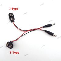 5/10Pcs DC 9V Battery Clips Connector Buckle Connect wires Black Red Cable Connection dc male 5.5x2.1mm YB8TH