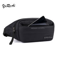 Outdoor Waist Belt Bag Letter Casual Men Fanny Pack Traveling Bumbag Shoulder Bags Crossbody Zipper Chest Phone Purse Pouch Boy