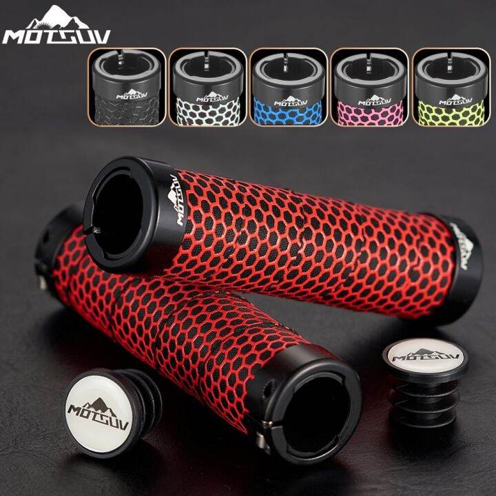 MOTSUV MTB Bike Handlebar Grips Bilateral Lock on Bicycle Grips Cycling