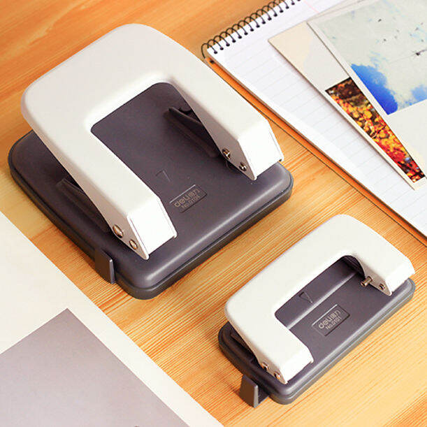 Twohole punch binding machine looseleaf binder small students round