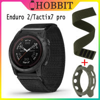 สายนาฬิกาสำหรับ Garmin Tactix 7 Pro Enduro 2 Fenix เคส7x สายรัดเคสห่อหุ้มเคส TPU สายรัดข้อมือไนล่อนแบบนุ่ม