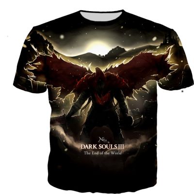 Dark Souls T เสื้อผู้ชาย/ผู้หญิง 3D พิมพ์เสื้อยืดลำลองสไตล์ฮาราจูกุเสื้อยืด Streetwear ท็อปส์