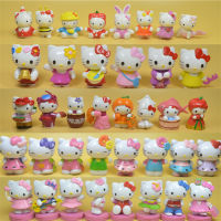 6Pcsset 5CM Hello Lovely Girly Heart Doll Cartoon Decorations Action Figures DIY Cake Decorate Toys Gifts for Kids