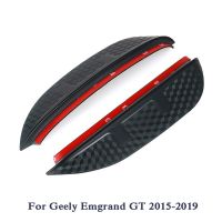 2ชิ้นรถจัดแต่งทรงผมรถกระจกมองหลังฝนคิ้วสติ๊กเกอร์สำหรับ Geely Emgrand EC7 GT Atlas คาร์บอนไฟเบอร์ป้องกันสติ๊กเกอร์