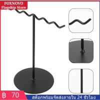 FOXNOVO เครื่องประดับออแกไนเซอร์แสดงยืนต่างหูผู้ถือต่างหูแสดงชั้นวางสร้อยคอยืน