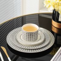 [Hot On Sale] Classic European Style Coffee Cup Ceramic Western Food Steak Plate Household Kitchen Home Dessert Tool Personalized Sunflower Se