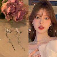 French Ribbon Surgical Earrings for Young Women High-end Style Earrings for Earrings U0DM U0DM