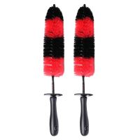 2pcs Wheel Brush Wheel and Rim Detailing Brush 17’’ Long Car Wheel Brush Rim Tire Detail Brush Multipurpose Use for