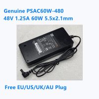 PSAC60W-480ของแท้48V 1.25A 60W 5.5X2.1Mm อะแดปเตอร์แปลงไฟ AC สำหรับ Phihong POE ที่ชาร์จสวิตช์จ่ายไฟสลับ