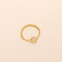 Salynn Rose Quartz Chain Ring (Made to order 7-9 Days)