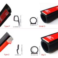 【DT】hot！ 4 Meters B P Z Big D Car Door Strip EPDM Rubber Noise Insulation Weatherstrip Soundproof Adhesive