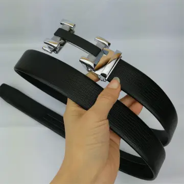 Men Belts Automatic Buckle Belt Genune Leather Authentic Girdle